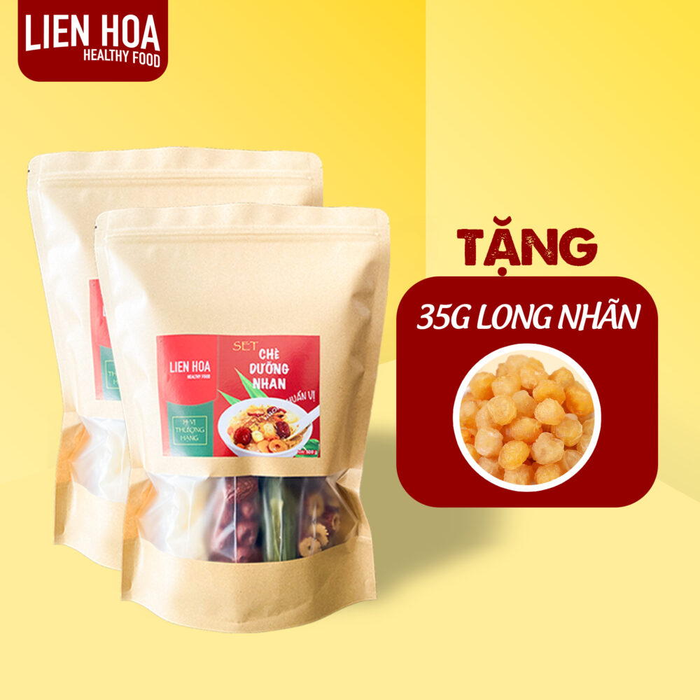 [TẶNG 35G LONG NHÃN] Combo 2 Chè dưỡng nhan 14 Vị Liên Hoa